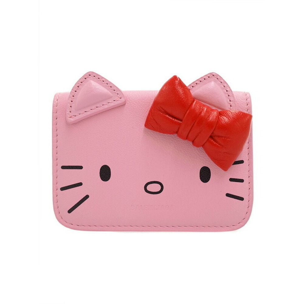 Balenciaga Kitty fold Hello Tri Short Wallet - Picture 2 of 5